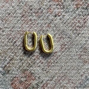 Madewell carabiner Hoop Earrings medium